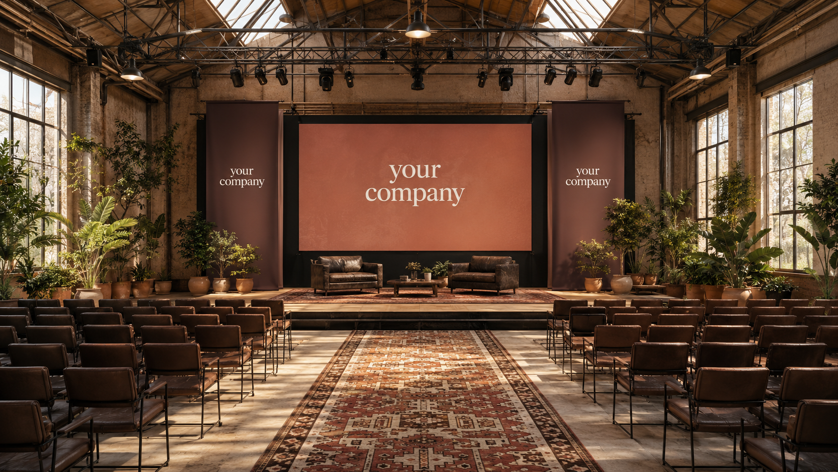 Title Partner stage branding